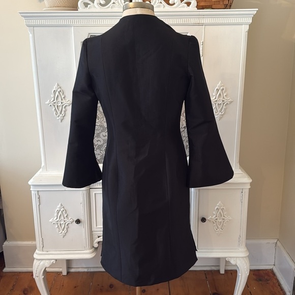 b michael AMERICA RED Collection Long Line Tafetta Topper Jacket - Picture 5 of 9